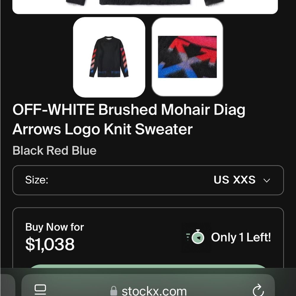 Off-White Mohair Brushed Very Soft Sweater - Picture 7 of 8
